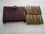 USA 20 RDS VINTAGE REM. CAL 30
IN 1908 LEATHER CASE - 1 of 20