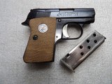 COLT MODEL JUNIORCAL. 25 ACP IN LIKE NEW CONDITION - 1 of 16