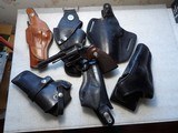 6 REVOLVER HOLSTERS IN EXCELLENT CONDITION - 1 of 19