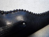 VINTAGE BEAUTIFUL HAND CRAFTED LEATHER HOLSTER - 9 of 14