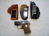 3 HOLSTERS FOR SMALL PISTOLS LIKE COLT JUNIOR TYPE