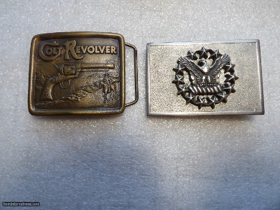 2 AMERICAN BELT BUCKLES IN EXCELLENT CONDITION