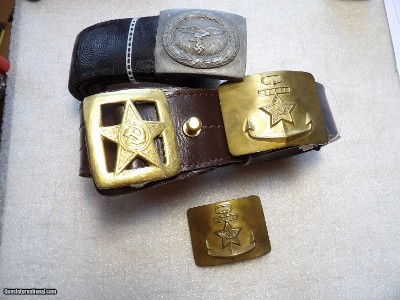 WW2 BELTS AND BUCKLES IN EXCELLENT CONDITION