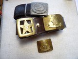 WW2 BELTS AND BUCKLES IN EXCELLENT CONDITION - 1 of 15