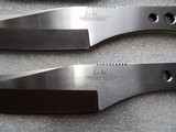 LARGE TRIPLE THROWER SET KNIFES IN LEATHER SHEATH - 11 of 11