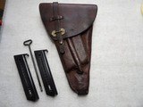 SWEDISH LAHTI M40 HOLSTER, 2 MAGAZINES & CLEANING TOOL - 1 of 11