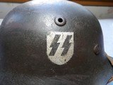 NAZI'S SS HELMET IN EXCELLENT ORIGINAL CONDITION - 10 of 10