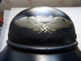 NAZI'S WW2 AIR PROTECTION MILITARY HELMET - 2 of 17