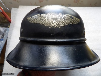 NAZI'S WW2 AIR PROTECTION MILITARY HELMET