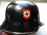 NAZI'S POLICE 2 M-34 ORIGINAL DOUBLE DECAL HELMETS - 12 of 20