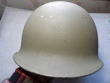 US ARMY KOREAN WAR HELMET WITH FIBERGLASS LINER - 1 of 16