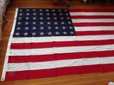 US WW2 48 STARS 5'x9.5' FLAG IN VERY GOOD CONDITION