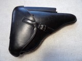 2 LUGER NEW LEATHER BLACK HOLSTERS - 2 of 20