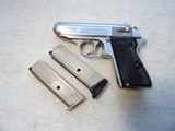 WALTHER PPK/S STAINLESS LIKE NEW IN ORIGINAL CASE - 5 of 19