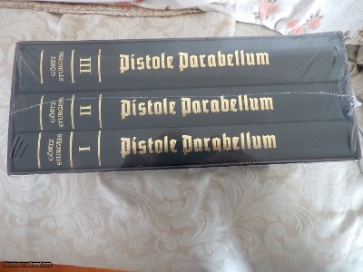 PISTOLE PARABELLUM
HISTORY OT THE LUGER SYSTEM, 3 BOOKS IN NEW CONDITION