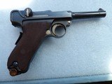 VERY RARE 1902 AMERICAN EAGLE FAT BARREL LUGER, FIRST 9mm CALIBER MADE.