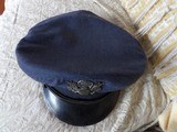 ARCHIVE AREA-USAF AIR FORCE OFFICERS VISOR CAP 1940s-1950s FLIGHT ACE SIZE 7 - 4 of 11