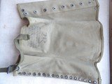 US Army M1938 canvas leggings, which were standard issue during World War II.  - 9 of 11