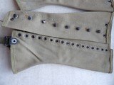 US Army M1938 canvas leggings, which were standard issue during World War II.  - 4 of 11