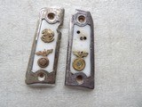 WWII GERMAN NAZI'S POLICE PISTOL GRIPS 2 PAIRS. - 12 of 20
