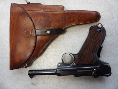 DWM LUGER EXSTRIMELLY RARE SWISS MODEL 1902 FAT BARREL, VERY FEW EXISTS.