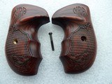 NRA ENGRAVED ROSEWOOD BEAUTIFUL REVOLVER GRIPS IN NEW ORIGINAL CONDITION - Image 10 of 16