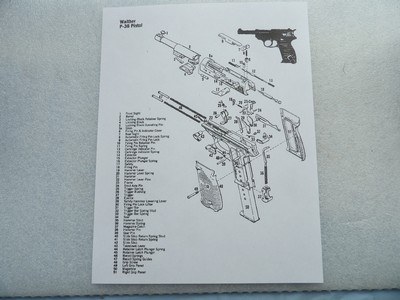 WWII NAZI'S P38 PISTOL PARTS - Image 1 of 20