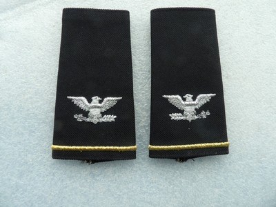 Vintage United States Army Colonel (0-6)Rank Insignia Shoulder Marks