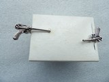 This vintage Swank jewelry set, likely sterling silver based on similar items. - Image 3 of 19