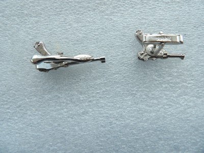 This vintage Swank jewelry set, likely sterling silver based on similar items. - Image 9 of 19