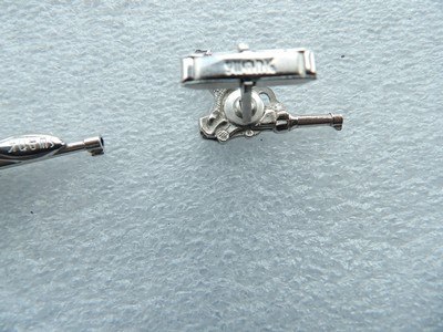 This vintage Swank jewelry set, likely sterling silver based on similar items. - Image 10 of 19