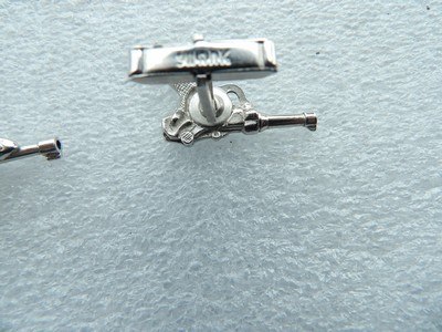 This vintage Swank jewelry set, likely sterling silver based on similar items. - Image 12 of 19