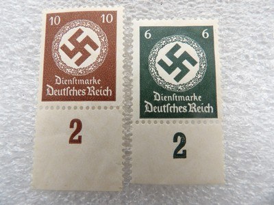 ORIGINAL MINT CONDITION UNUSED NAZI STAMPS - Image 7 of 12