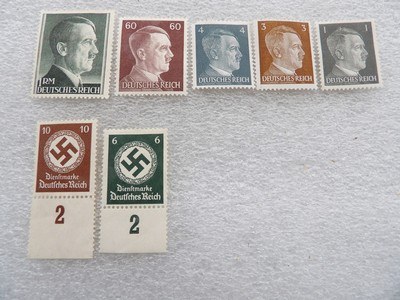 ORIGINAL MINT CONDITION UNUSED NAZI STAMPS - Image 6 of 12