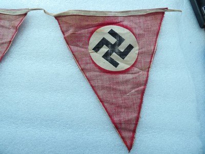 A WW2 German NSDAP Pennant Flag Set-Epic Artifacts - Image 10 of 11