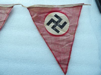 A WW2 German NSDAP Pennant Flag Set-Epic Artifacts - Image 11 of 11