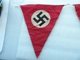 A WW2 German NSDAP Pennant Flag Set-Epic Artifacts - Image 4 of 11