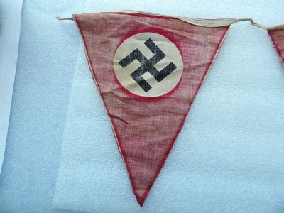 A WW2 German NSDAP Pennant Flag Set-Epic Artifacts - Image 9 of 11
