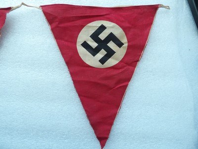 A WW2 German NSDAP Pennant Flag Set-Epic Artifacts - Image 6 of 11