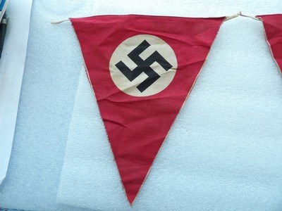A WW2 German NSDAP Pennant Flag Set-Epic Artifacts - Image 4 of 11