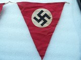 A WW2 German NSDAP Pennant Flag Set-Epic Artifacts - Image 6 of 11