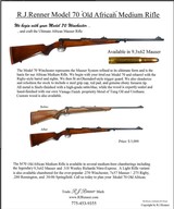 I craft Ruger No.1 English/African Stalking Rifles, Pre-War Mausers, African Mod 70 Win., Ruger M77 English or German Stalking Rifles - 10 of 15