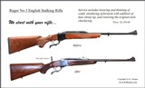 I craft Ruger No.1 English/African Stalking Rifles, Pre-War Mausers, African Mod 70 Win., Ruger M77 English or German Stalking Rifles - 2 of 15