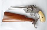 Engraved & Stocked 1879 'Orbea Hermanos' Smith &Wesson .44 Rus.Type Revolver - 5 of 15