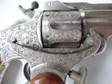Engraved & Stocked 1879 'Orbea Hermanos' Smith &Wesson .44 Rus.Type Revolver - 11 of 15