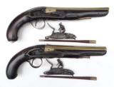 An especially handsome and interesting pair of British Flintlock Officer's Cavalry Pistols of the period 1785 - 1815.
- 10 of 15