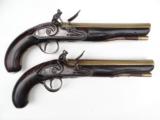 An especially handsome and interesting pair of British Flintlock Officer's Cavalry Pistols of the period 1785 - 1815.
- 2 of 15