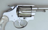 Excellent Nickel Colt Police Positive Special, 6" Barrel, 1928 - 6 of 15