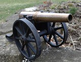 Exceptional, Early, 12 guage, "Strong" Signal Cannon, Field Carriage - 2 of 15