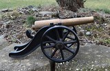 Exceptional, Early, 12 guage, "Strong" Signal Cannon, Field Carriage - 3 of 15